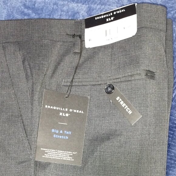 Shaquille O'Neal Big & Tall XLG Grey Stretch Dress Pants Retail $150.00. - Picture 3 of 6